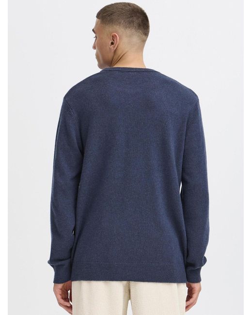 Solid Strickpullover Sdrick in Blue für Herren