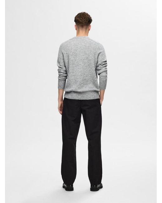 SELECTED Pullover Rai in Gray für Herren