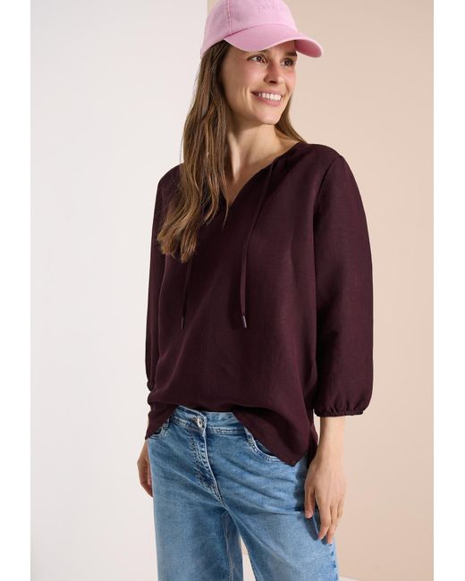 Cecil Purple Bluse