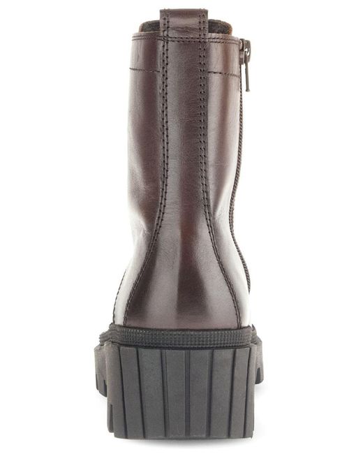 Gabor Brown Schnürstiefelette