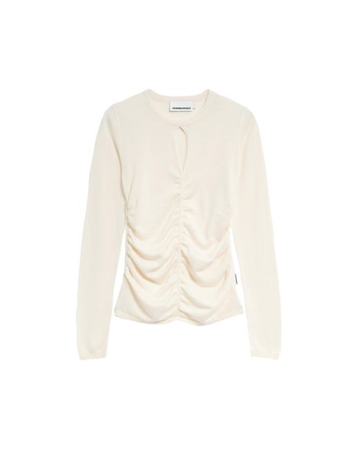 ARMEDANGELS White Longsleeve Laleaa Festive