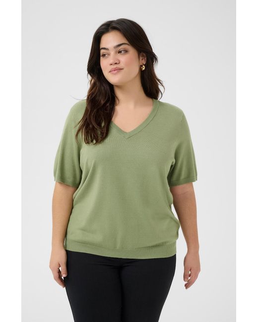 Kaffe Green Pullover Lizzy
