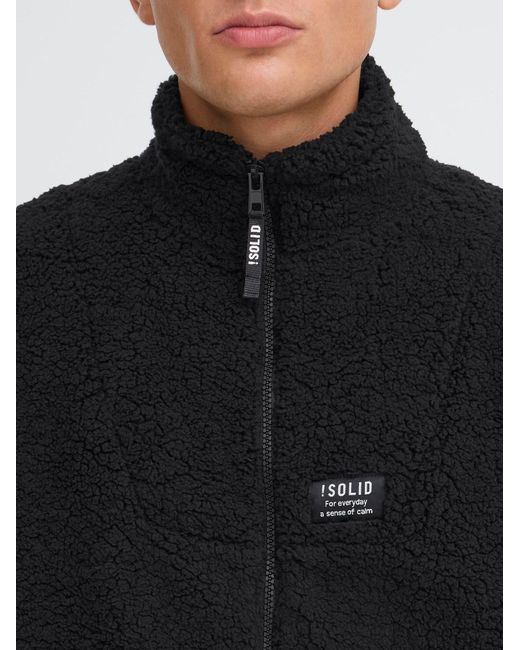 Solid Sweatjacke Sdpet in Black für Herren