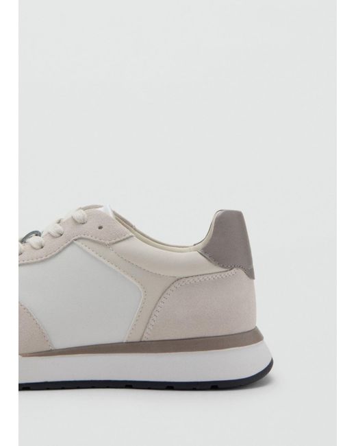 Mango Sneaker Low in White für Herren