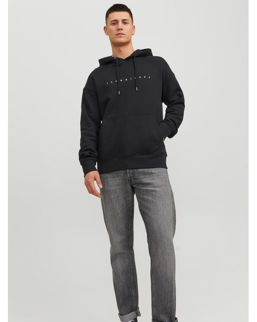 Jack & Jones Kapuzensweatshirt JJESTAR JJ SWEAT HOOD NOOS PLS mit Kängurutasche in Blue für Herren