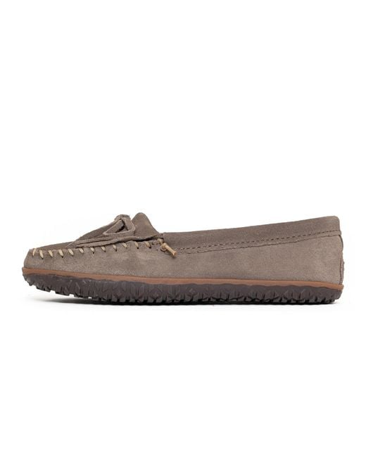 Minnetonka Gray Mokassin Kilty