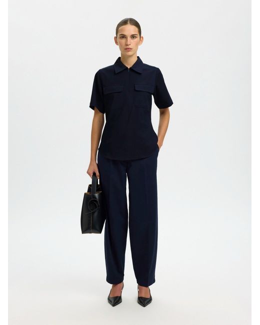 SELECTED Blue Bluse Slftora