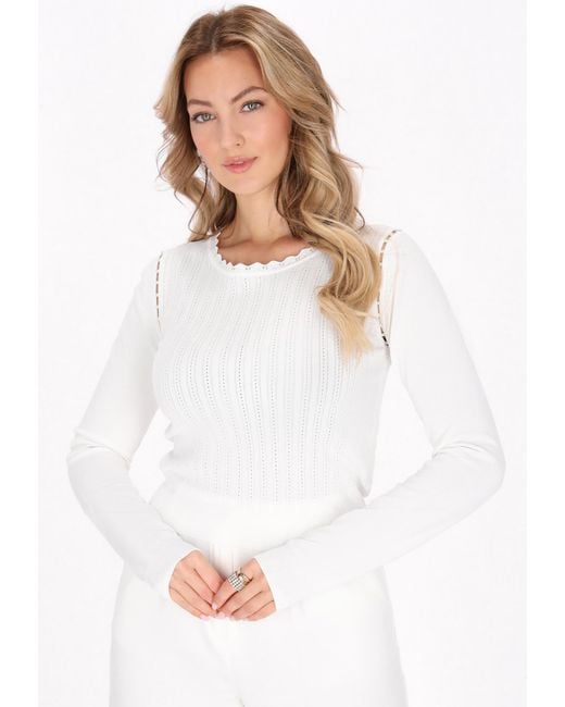 faina White Pullover
