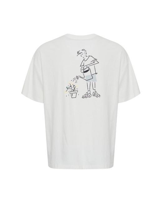 Solid T-Shirt Imre in White für Herren