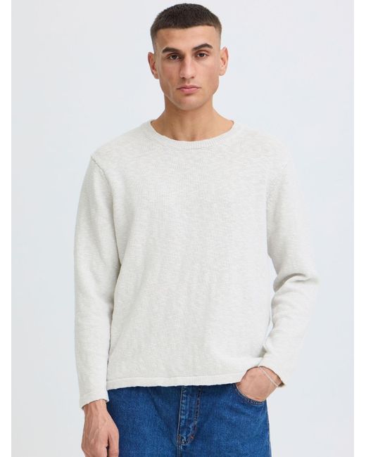Solid Strickpullover Sdustin in White für Herren