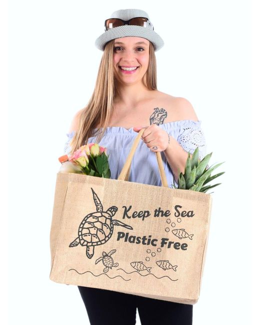 DOMELO Natural Strandtasche