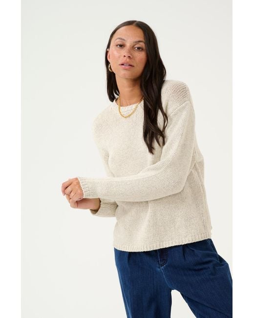 Kaffe White Pullover Kagerdi