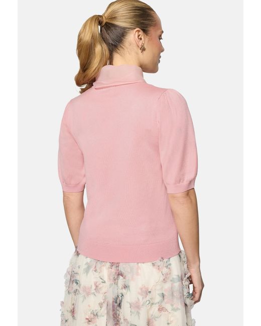 Zero Pink Pullover Mit Schleife