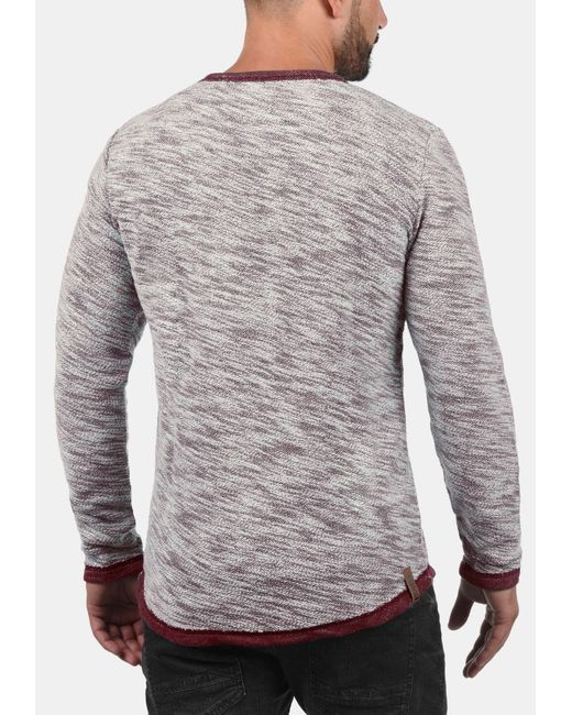 Solid Sweatshirt 'flocks' in Gray für Herren