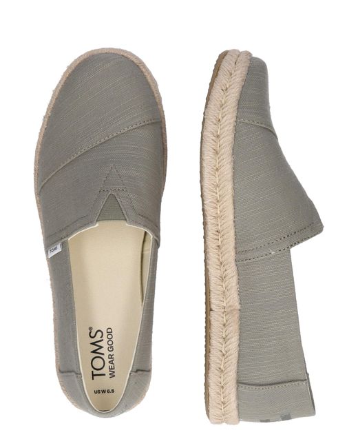 TOMS Gray Espadrilles Alpargata Rope 2.0