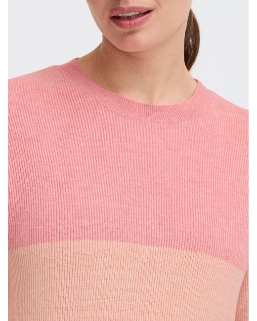 Oxmo Pink Strickpullover Oximanny Ls