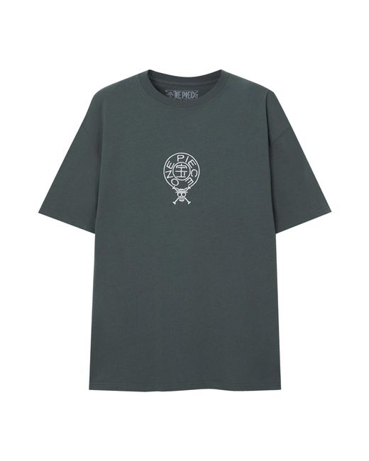 Pull&Bear T-shirt 'mc one piece' in Gray für Herren
