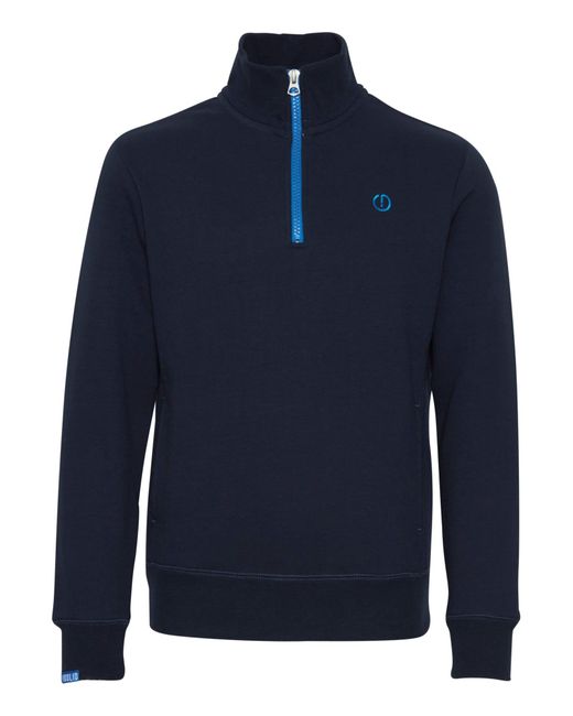 Solid Sweatshirt in Blue für Herren