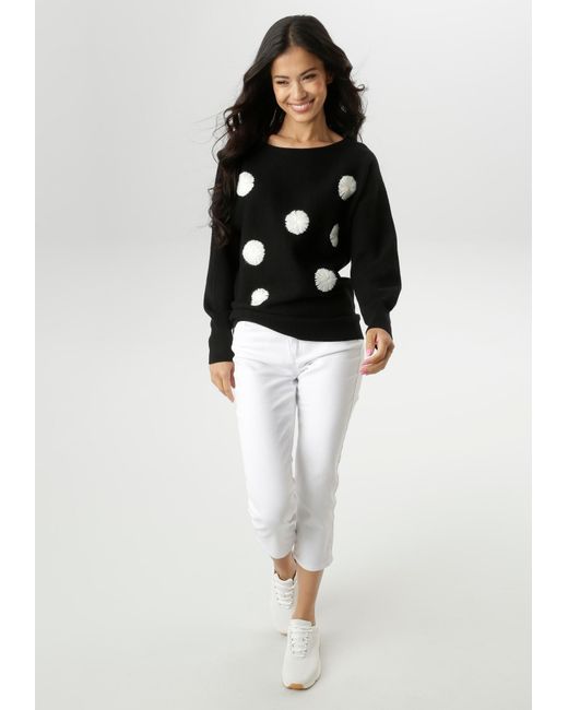 Aniston SELECTED Black Pullover