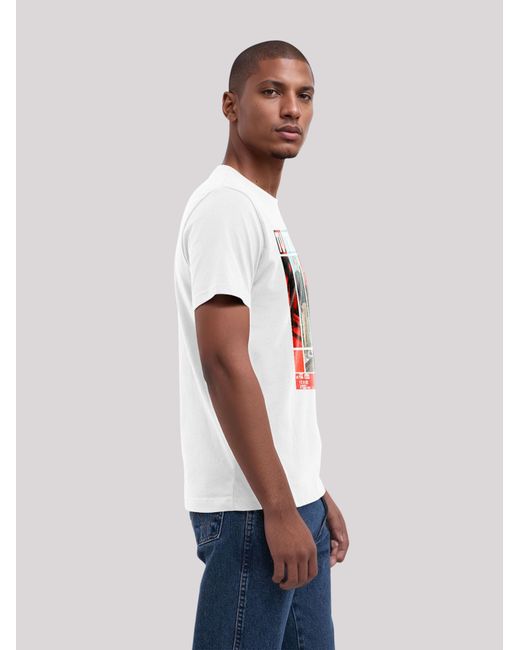 F4NT4STIC T-Shirt Tv Times Patrick Mcgoohan The Prisoner 1967 Cover in White für Herren