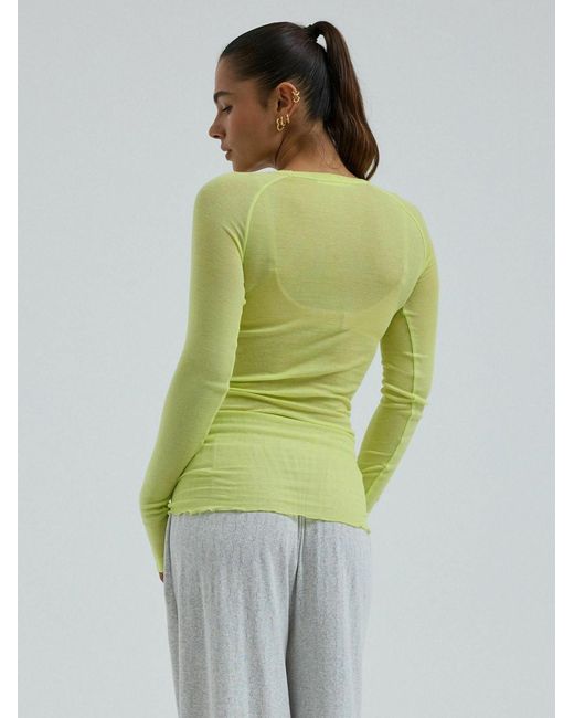 Seamless Basic Green Top Cotton