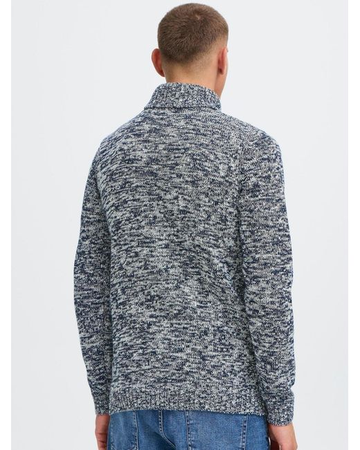 Solid Pullover Sdrino in Blue für Herren