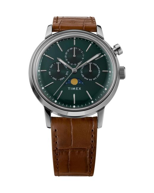 Timex Uhr Marlin Moon Phase in Green für Herren