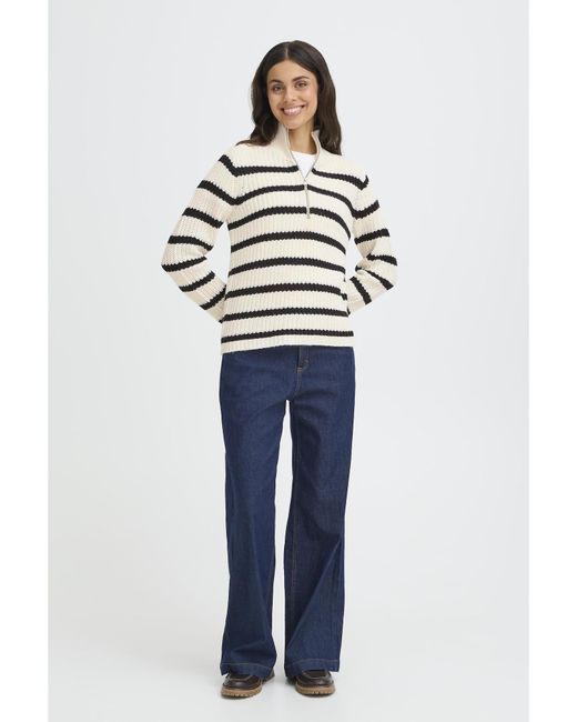 Fransa Multicolor Pullover Kamia