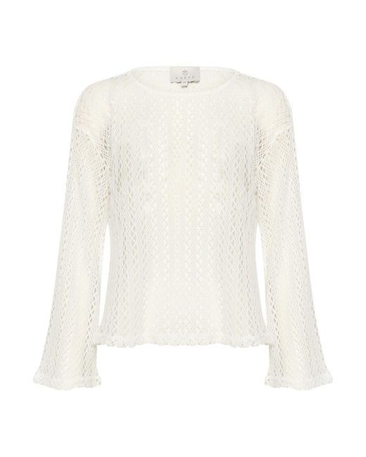 Kaffe White Pullover 'Lykke'