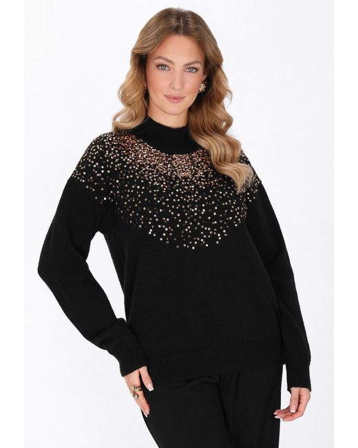 faina Black Pullover