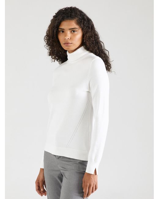 Comma, White Pullover