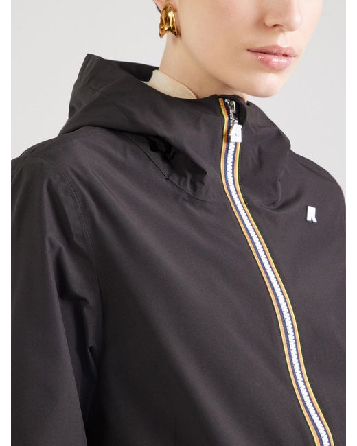 K-Way Black Jacke 'Marguerite'