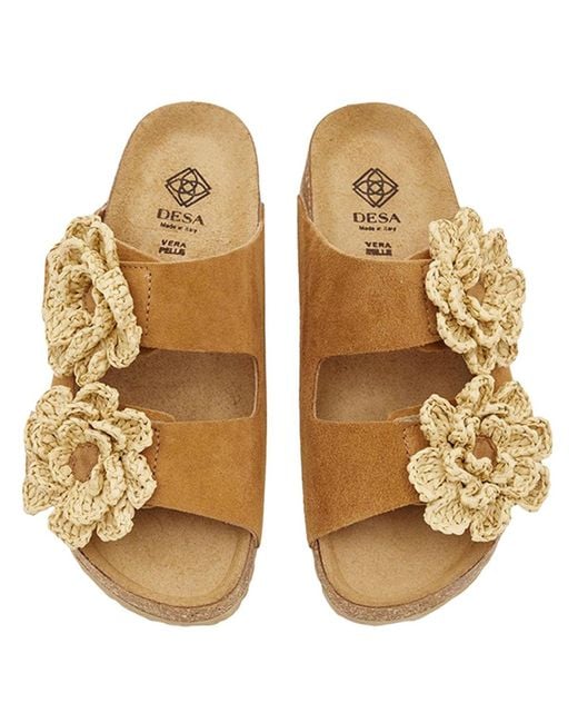 Desa Metallic Pantolette Folien