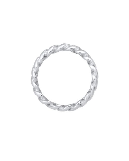Elli Jewelry White Ring Twisted