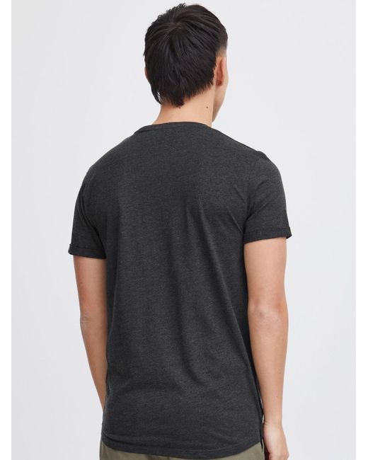 Solid T-Shirt Bob Mit Brusttasche in Black für Herren