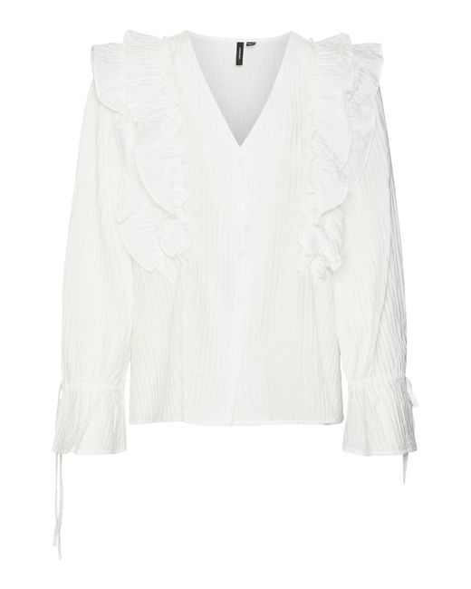 Vero Moda White Bluse 'Vmkausa'
