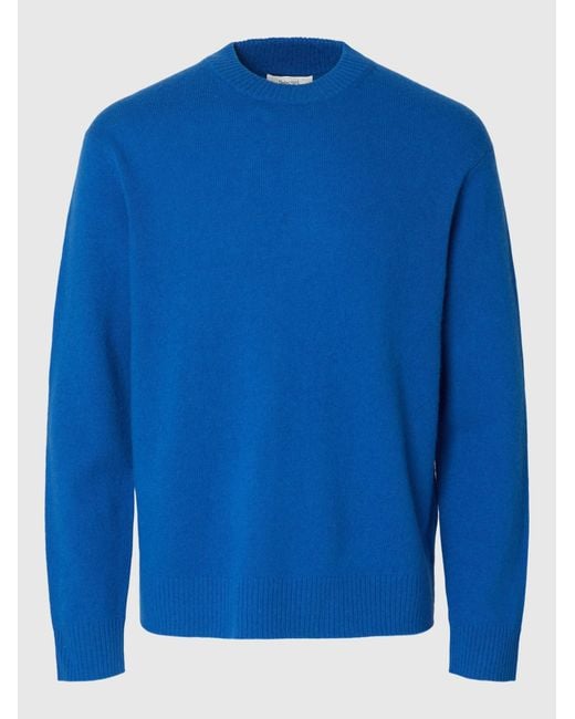 SELECTED Pullover Slhreuben in Blue für Herren