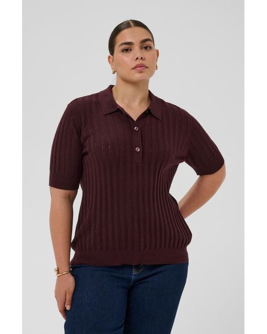 Kaffe Red Pullover Kcbirda