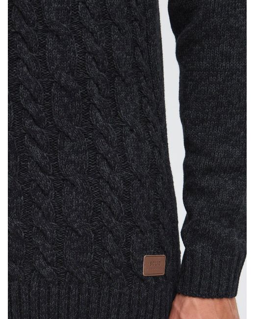 Solid Pullover Sdrino in Black für Herren