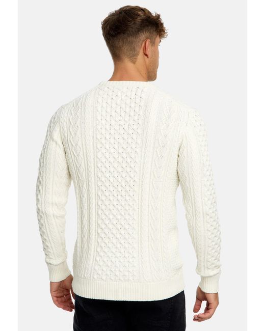 INDICODE Pullover in White für Herren