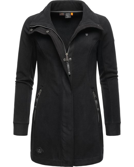 Ragwear Black Fleecejacke 'Letrice'