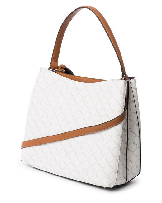 L. CREDI White Handtasche Filiberta