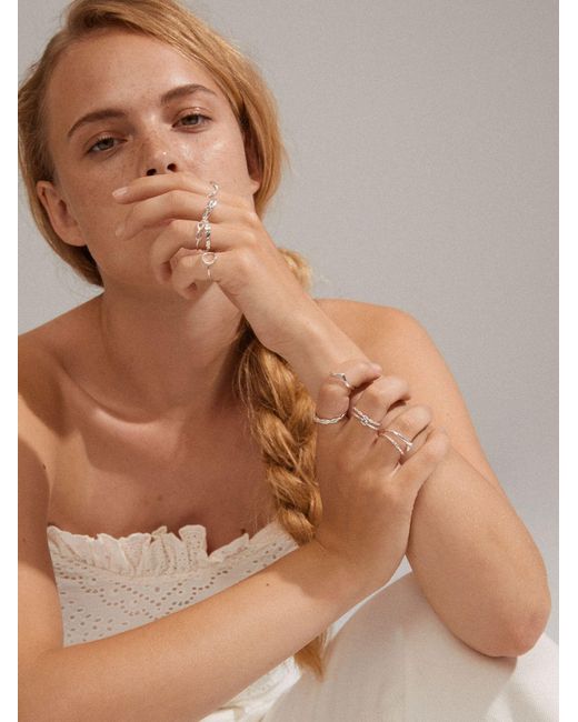 Pilgrim White Ring Lulu