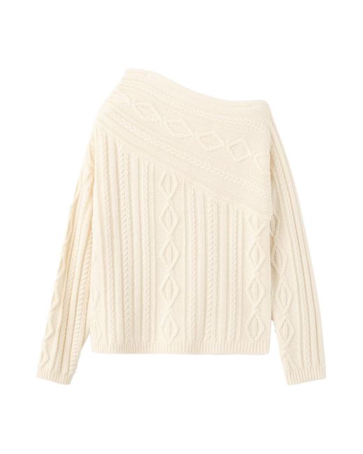 Mango White Pullover Wolf