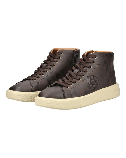 Blauer Sneaker in Brown für Herren