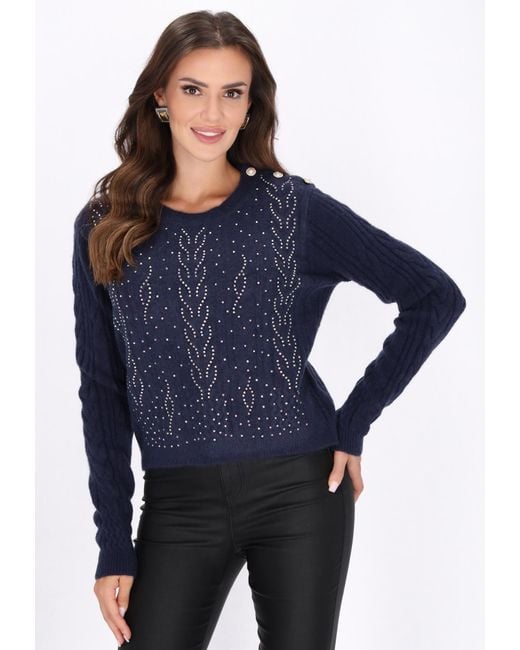 faina Blue Pullover