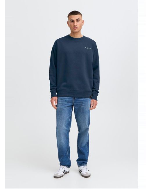 Solid Sweatshirt Sdhannes in Blue für Herren