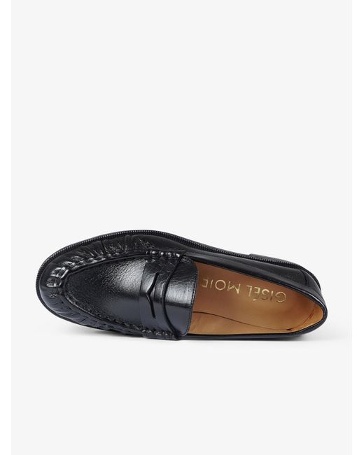 GISÉL MOIRÉ Black Halbschuhe