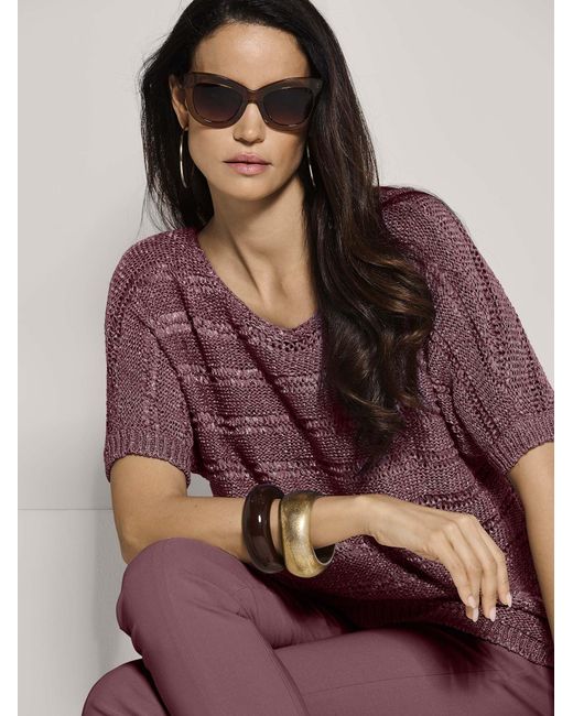 Madeleine Purple Pullover