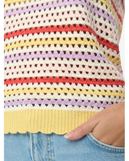 Numph Multicolor Strickpullover Mit Halbarm Nunancy Pullover